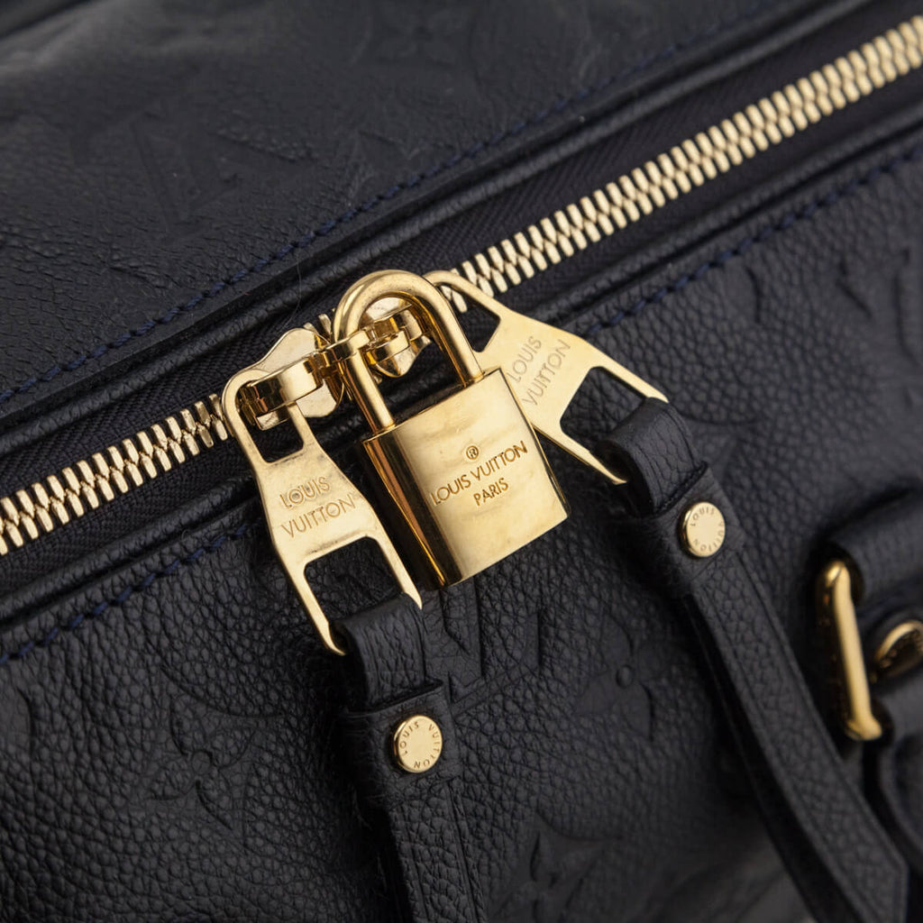 Louis Vuitton Bleu Infini Monogram Empreinte Speedy Bandouliere 25
