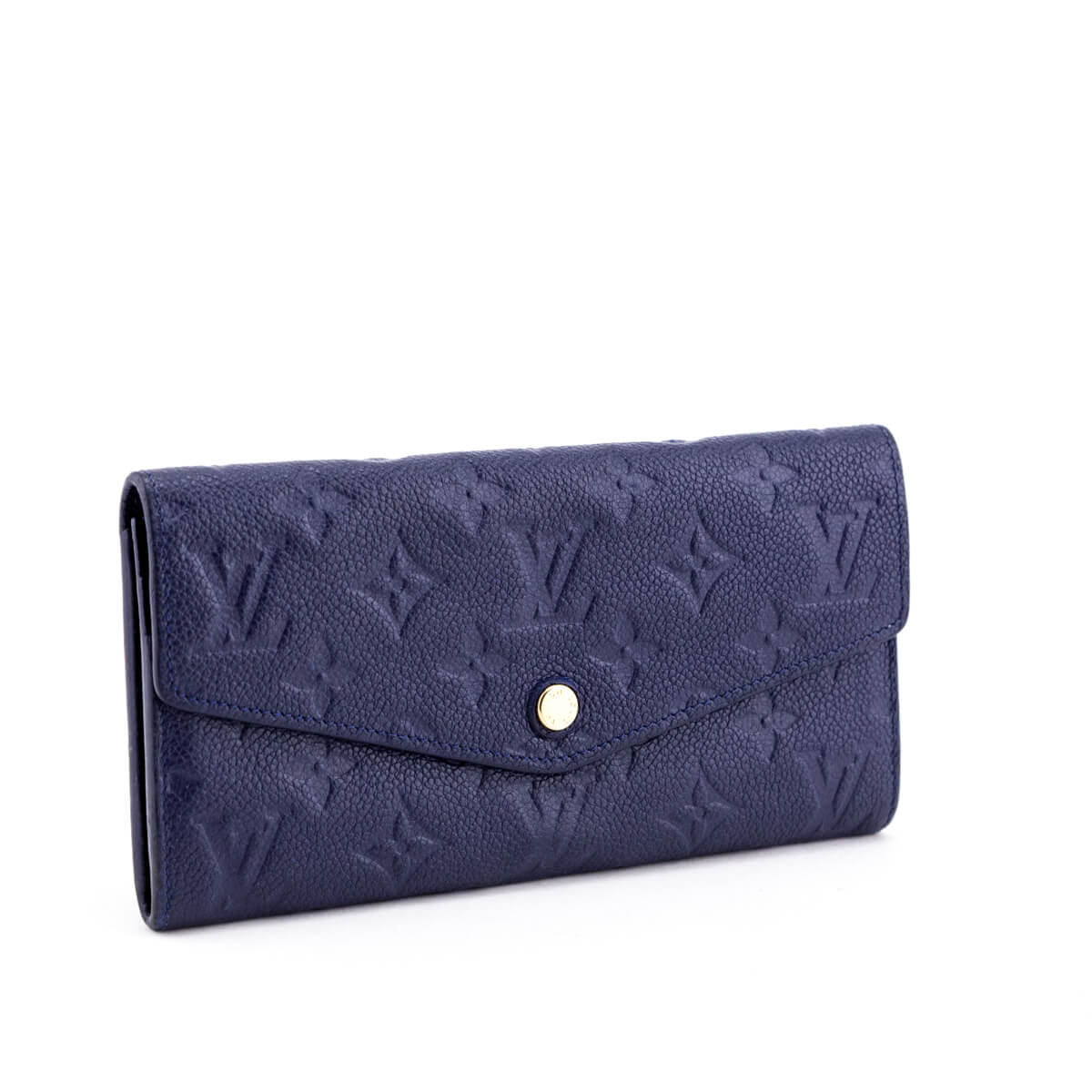 Slender mens wallet Louis Vuitton Blue Leather ref.57708 - Joli Closet