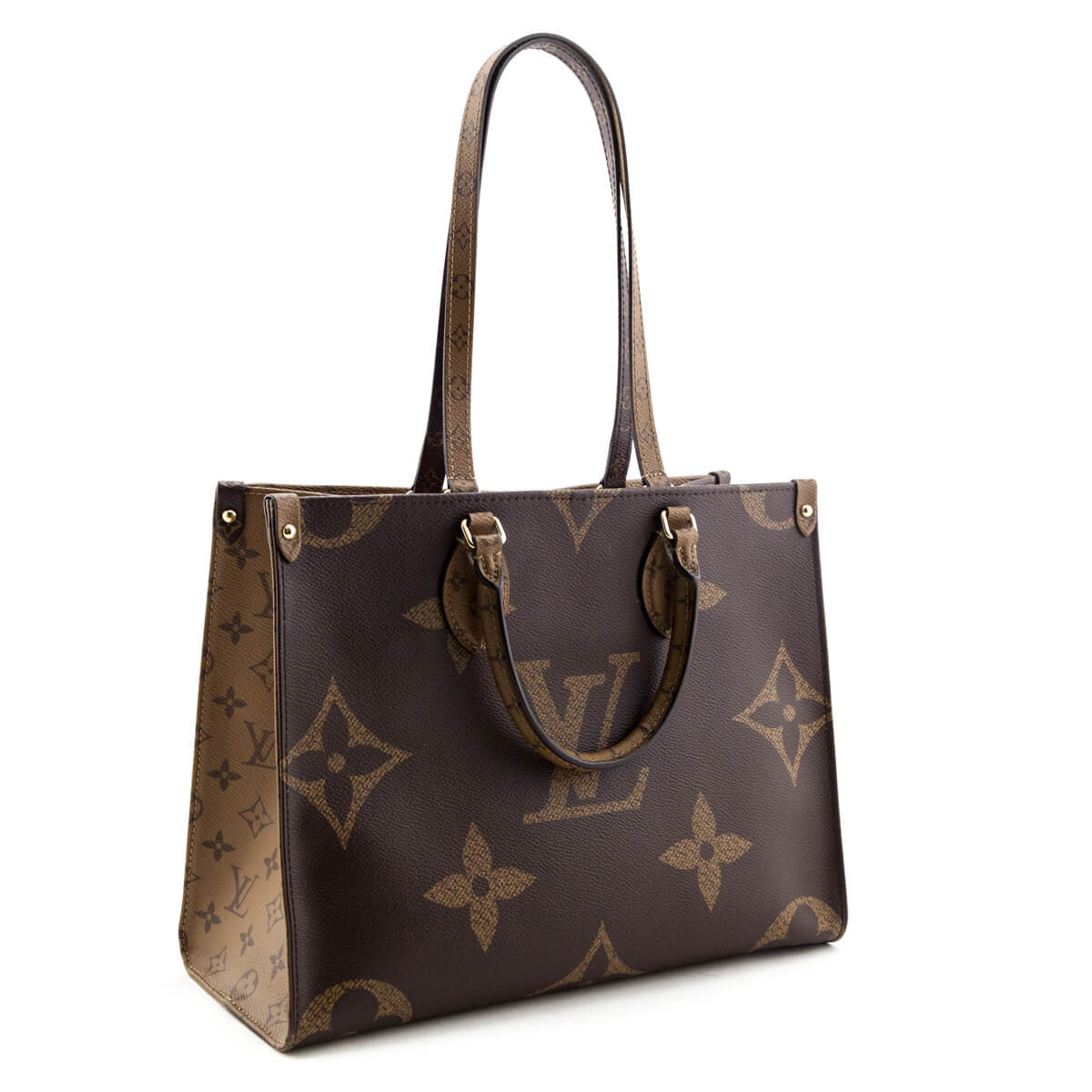 Louis Vuitton Brown Giant Monogram OnTheGo Tote MM - Shop LV Canada