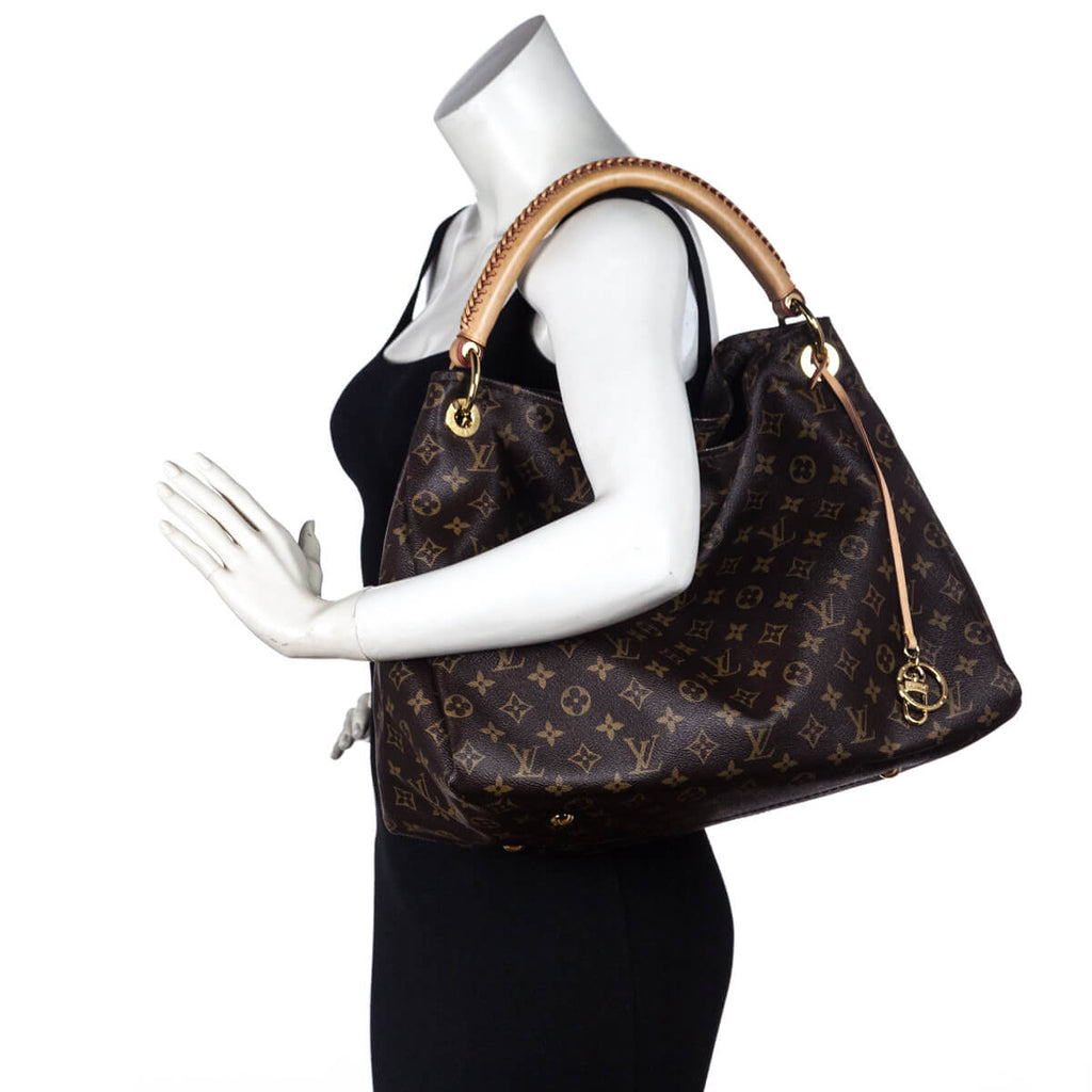 Louis Vuitton Monogram Artsy MM Hobo Bag Braided Handle 57lz421s