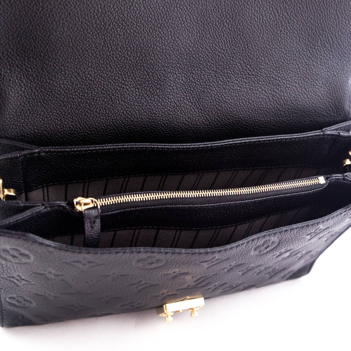 Louis Vuitton Black Monogram Empreinte Leather Felicie GM Pochette Bag -  Yoogi's Closet