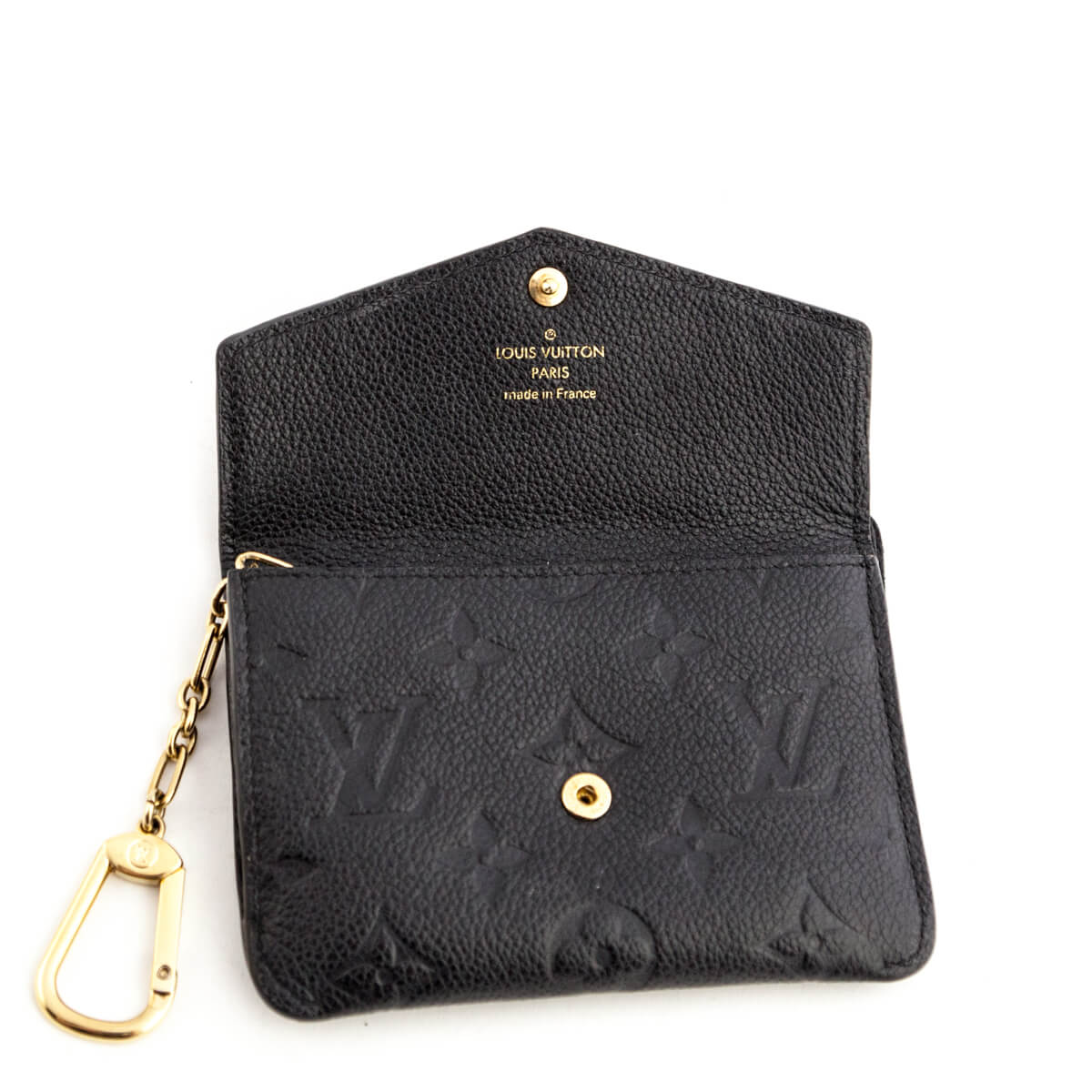 Louis Vuitton Black Empreinte Key Pouch - Authentic Louis Vuitton