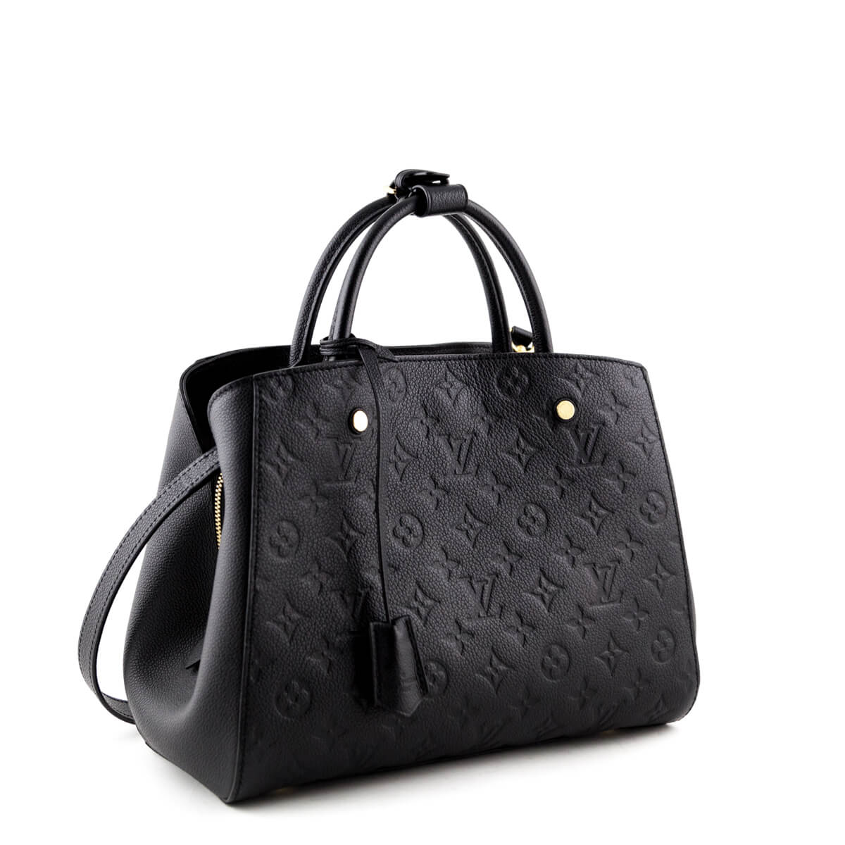 Louis Vuitton Black Monogram Empreinte Montaigne MM - Luxury Bags