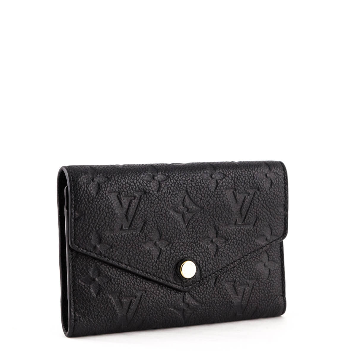 Louis Vuitton Black Monogram Empreinte Curieuse Compact Wallet - Preowned LV