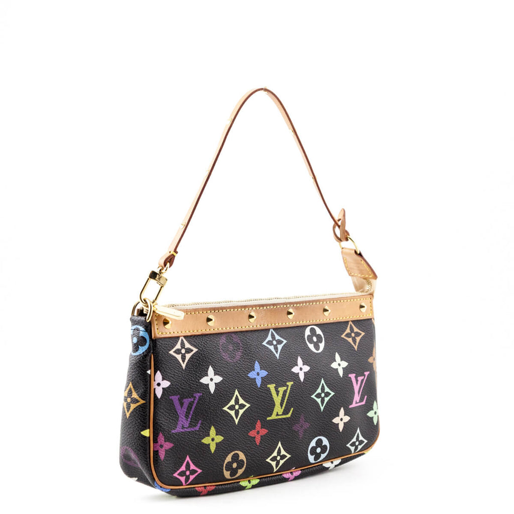 Louis Vuitton Black Monogram Multicolor Pochette - LV Multicolor