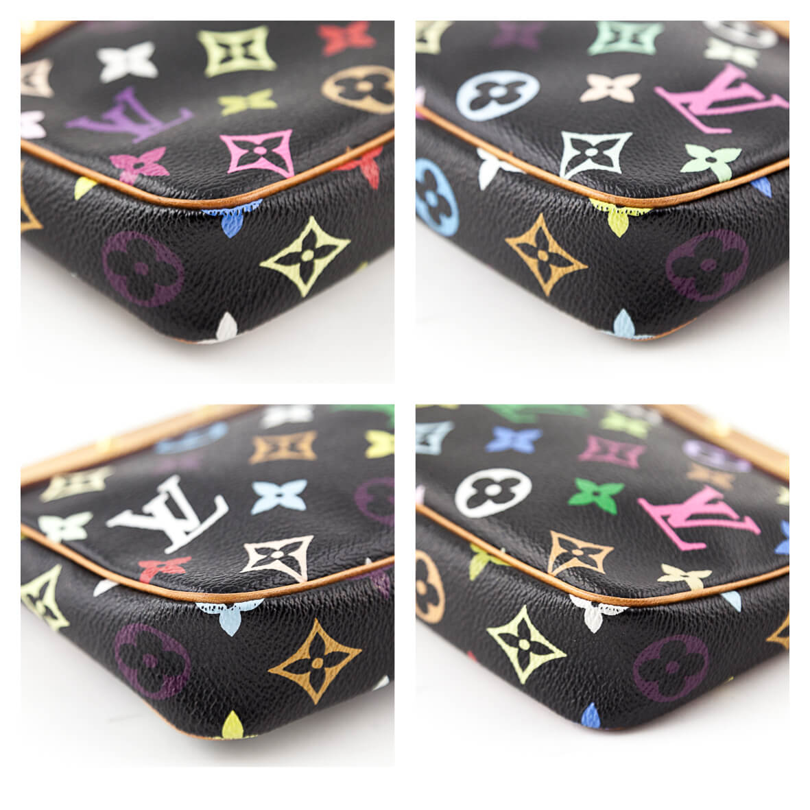 Louis Vuitton Black Monogram Multicolor Pochette - LV Multicolor