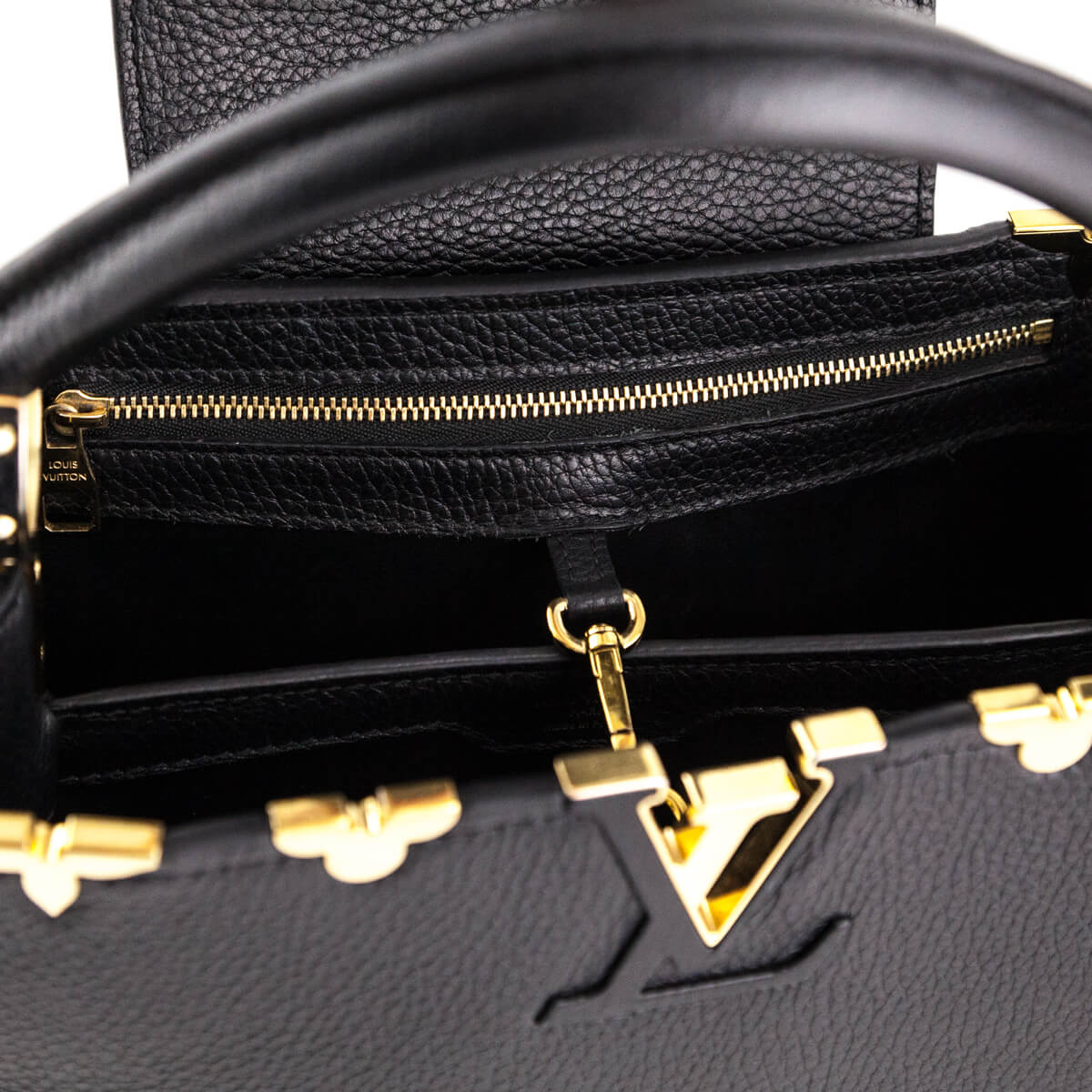 Louis Vuitton Black Taurillon Limited Edition Capucines PM