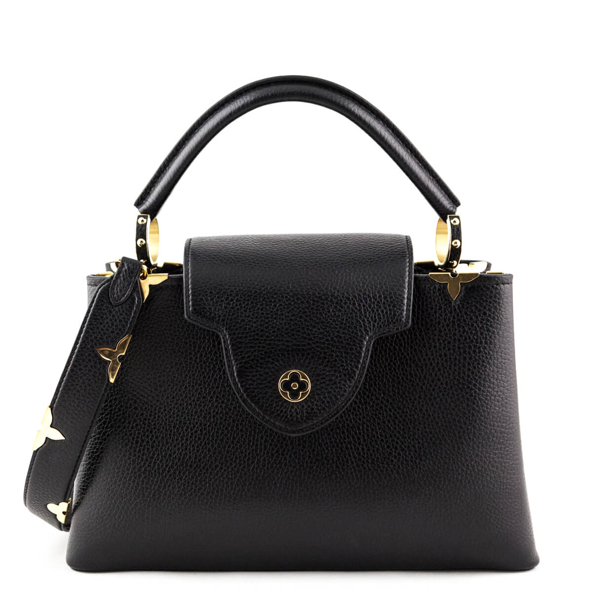 Louis Vuitton Black Taurillon Limited Edition Capucines PM