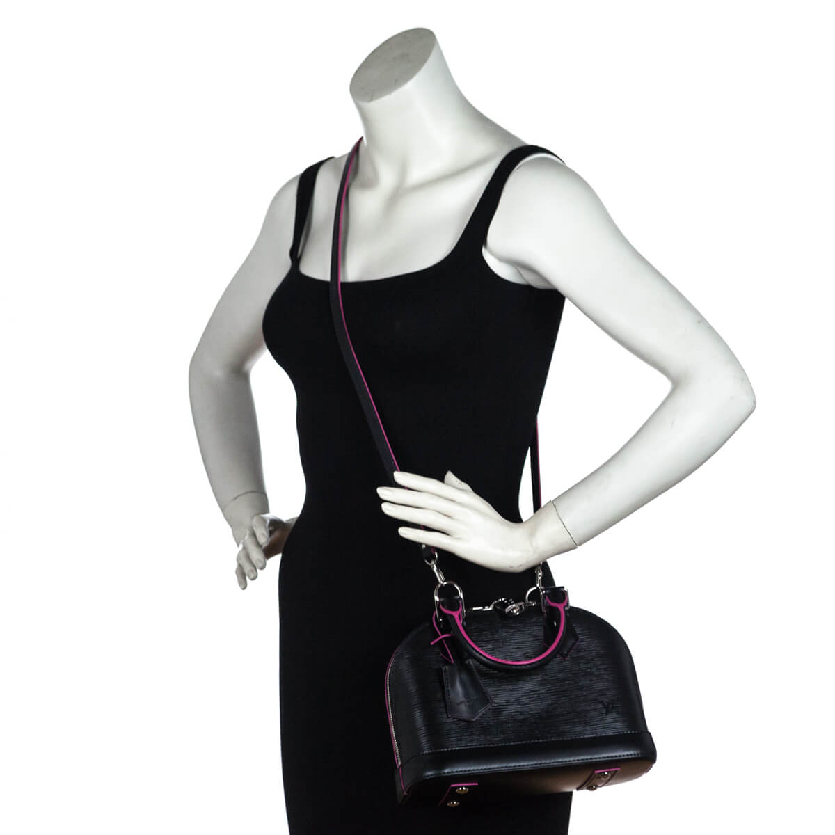 Louis Vuitton Black Hot Pink Epi Alma BB - Shop Preloved LV Bags CA