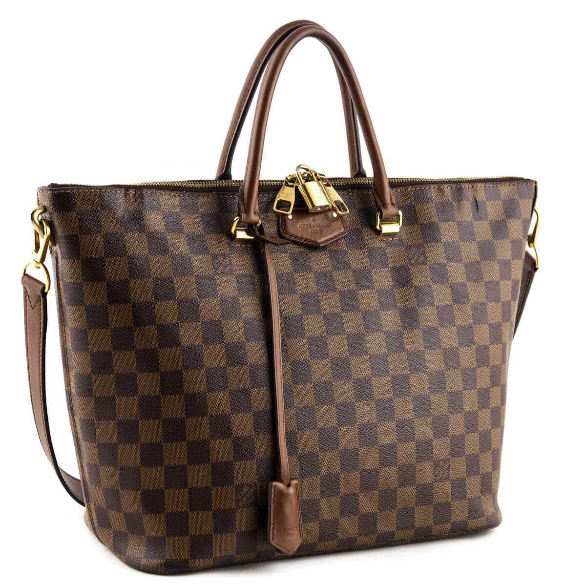 Louis Vuitton Damier Ebene Belmont Tote - Preowned Handbags & Wallets