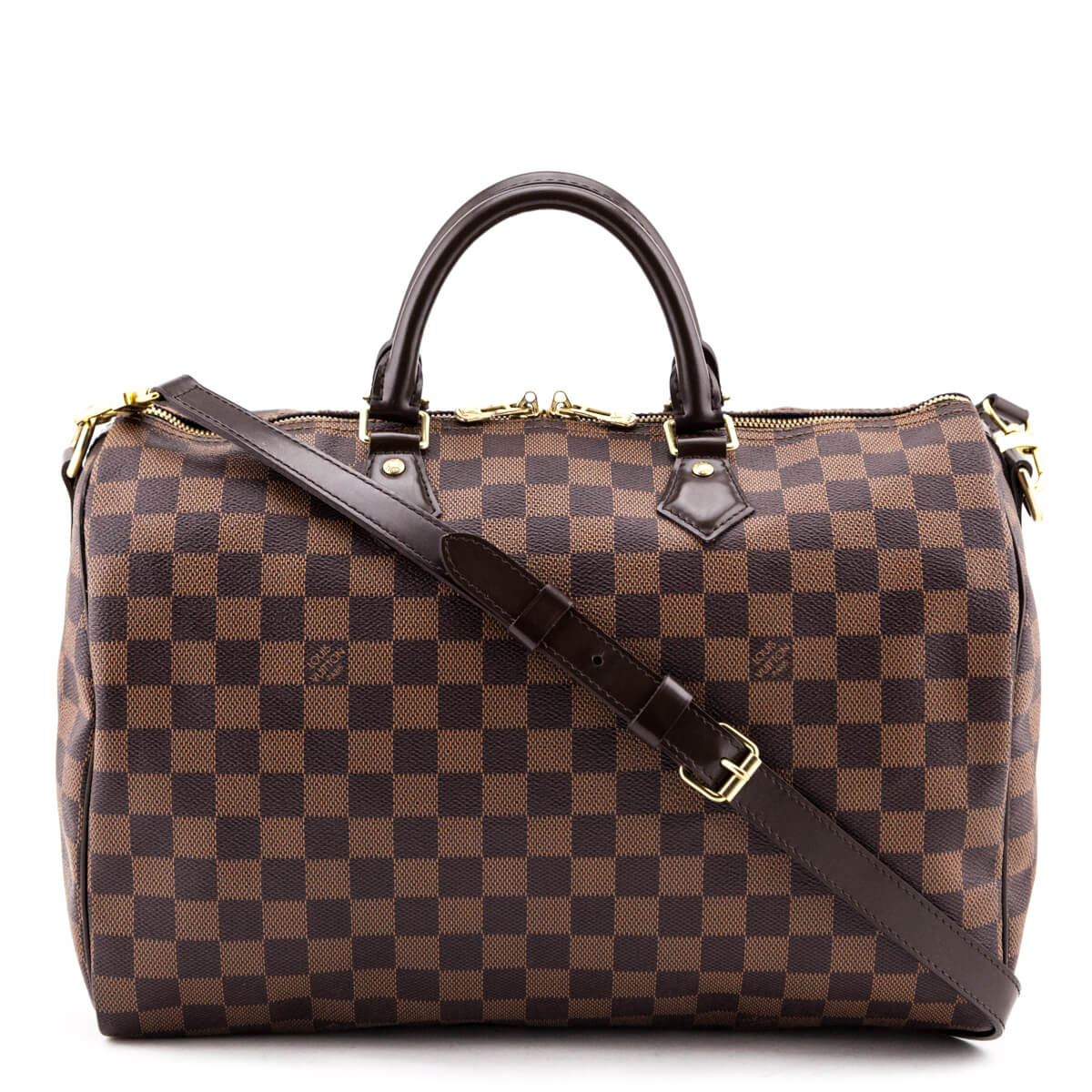 Louis Vuitton Damier Ebene Speedy 35 Bandouliere - Shop Louis Vuitton