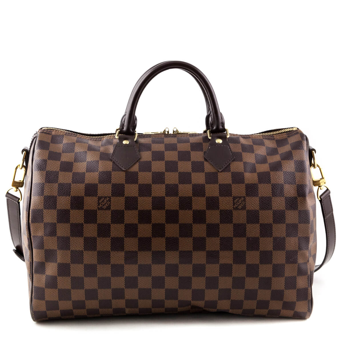 Louis Vuitton Damier Ebene Speedy 35 Bandouliere - LV Handbags