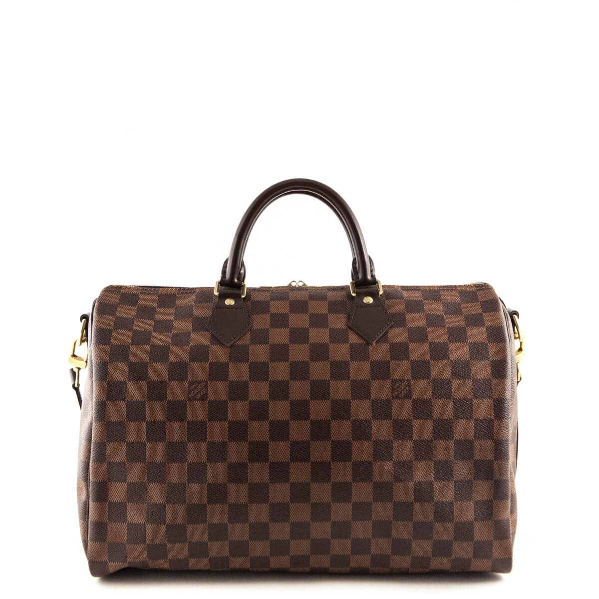 Louis Vuitton Damier Ebene Speedy 35 Bandouliere - Designer Handbags