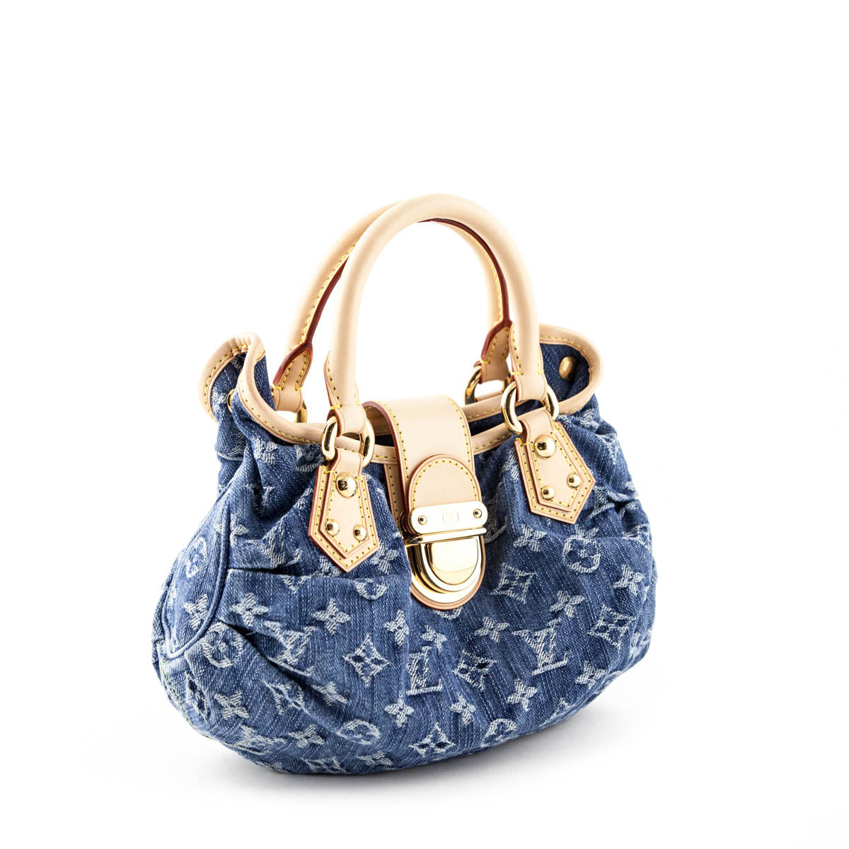 Louis Vuitton Denim Monogram Pleaty Bag - Luxury Consignment