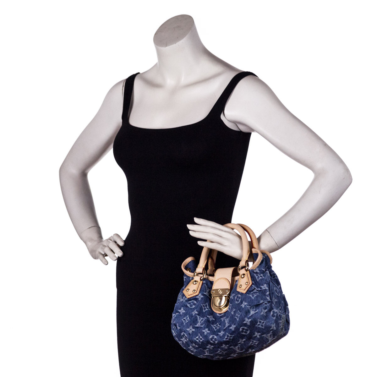 Louis Vuitton Denim Monogram Pleaty Bag - Luxury Consignment