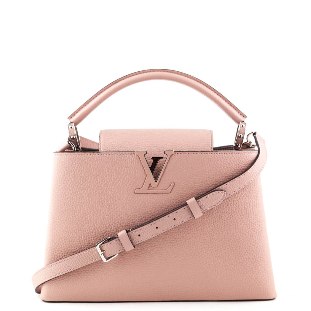 Louis Vuitton Pink Taurillon Capucines PM