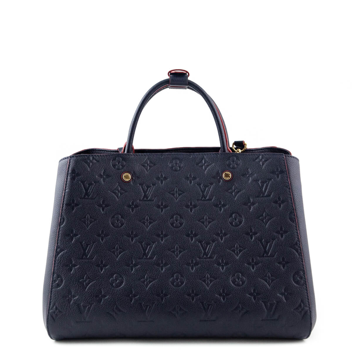 Louis Vuitton Marine Rouge Monogram Empreinte Leather Montaigne BB