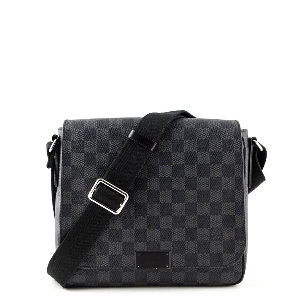 Buy Pre-owned & Brand new Luxury Louis Vuitton Damier Graphite District  Messenger Bag Online