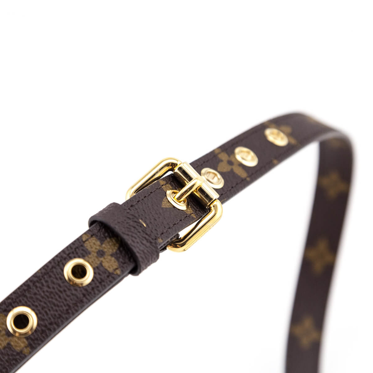 LOUIS VUITTON Monogram Bandouliere Shoulder Strap Black 201117