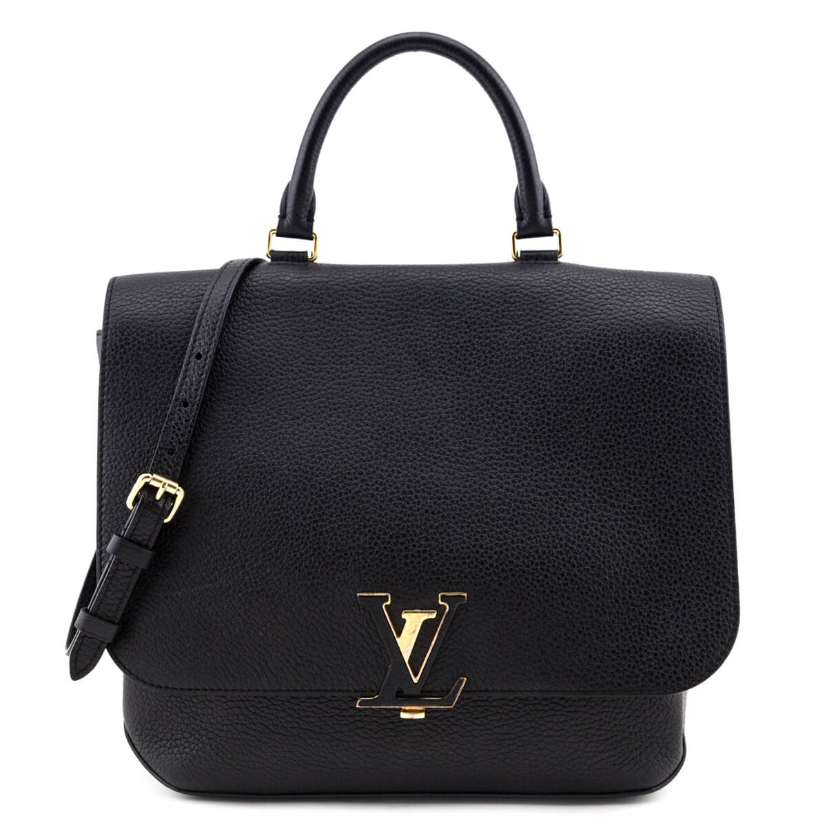 Louis Vuitton Noir Taurillon Volta Messenger Bag Black Designer Bags