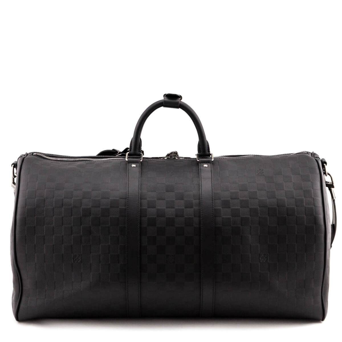 Louis Vuitton Onyx Damier Infini Keepall Bandouliere 55 - LV for Less