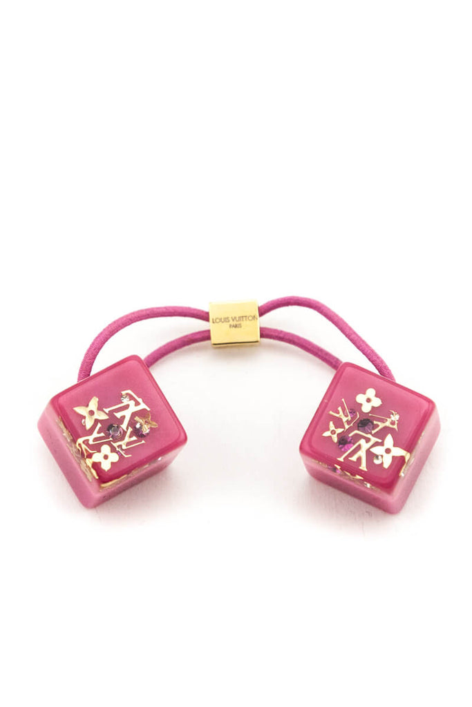 Louis Vuitton Pink Inclusion Resin Hair Cubes - Shop LV Accessories