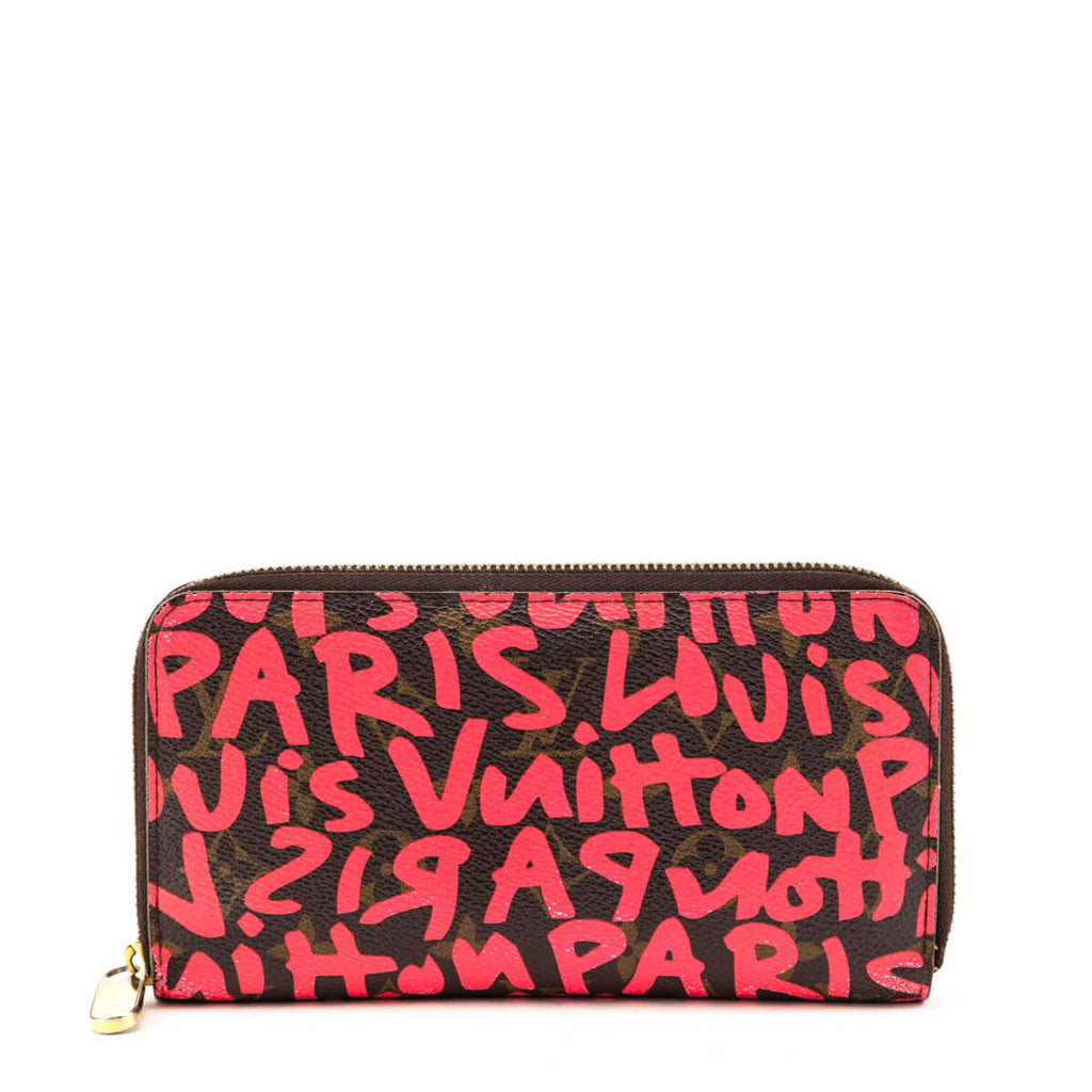 Louis Vuitton Stephen Sprouse Monogram Fuchsia Graffiti Zippy Wallet