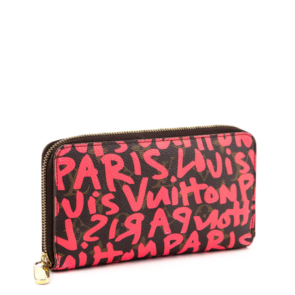 Louis Vuitton Stephen Sprouse Monogram Fuchsia Graffiti Zippy Wallet