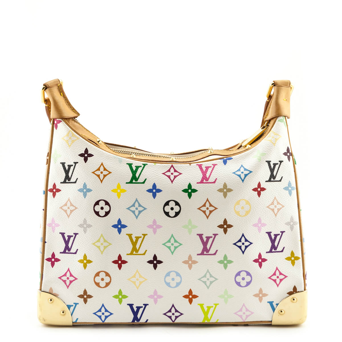 Louis Vuitton White Monogram Multicolore Boulogne Bag - Shop LV CA
