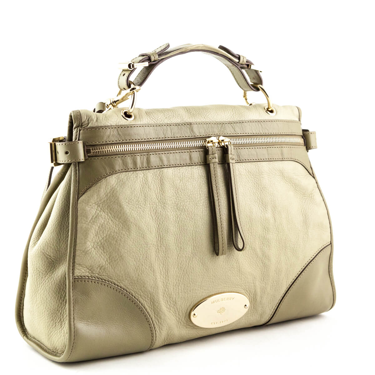 Mulberry Summer Khaki Taylor Satchel - Designer Bags Canada