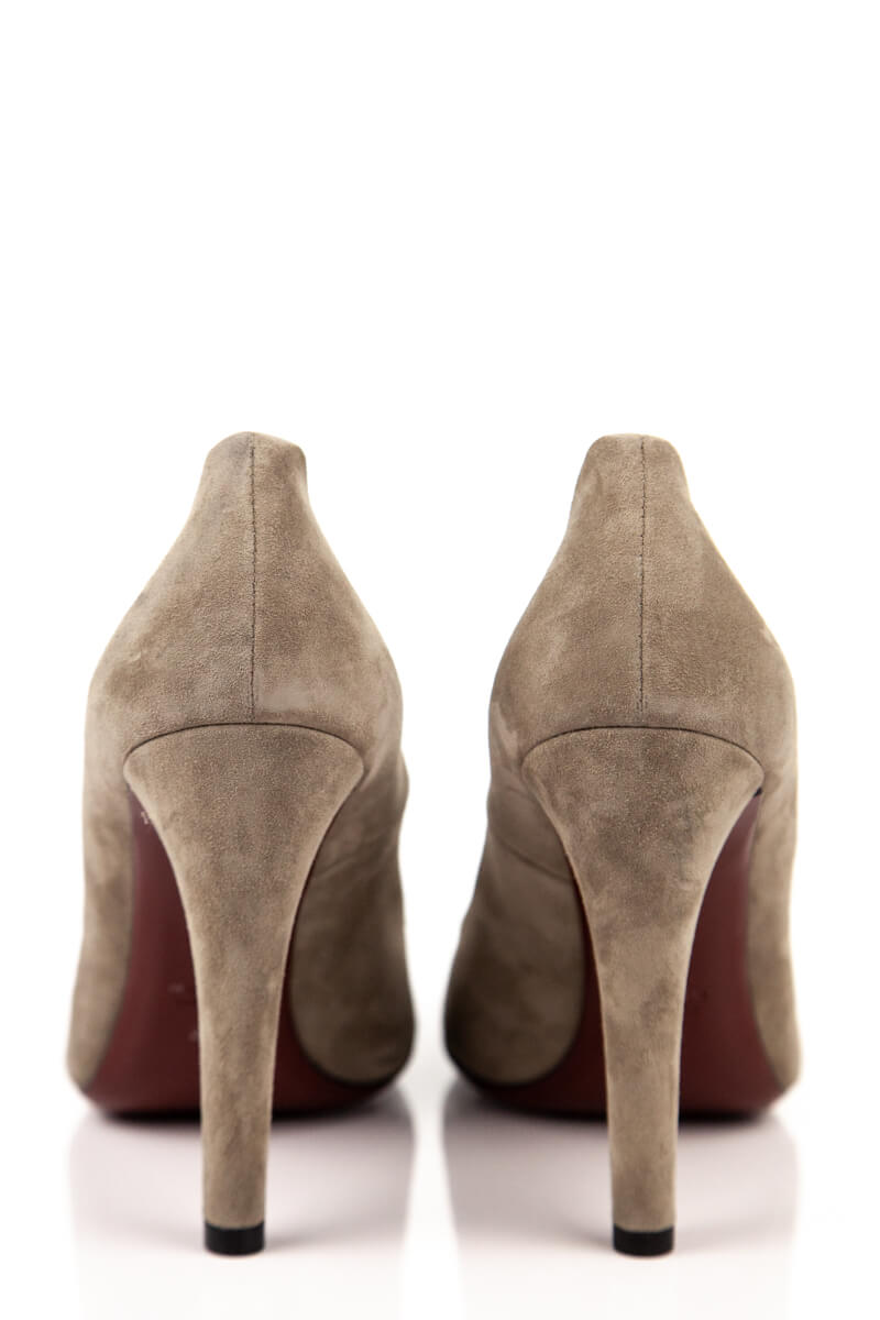 pumps taupe suede