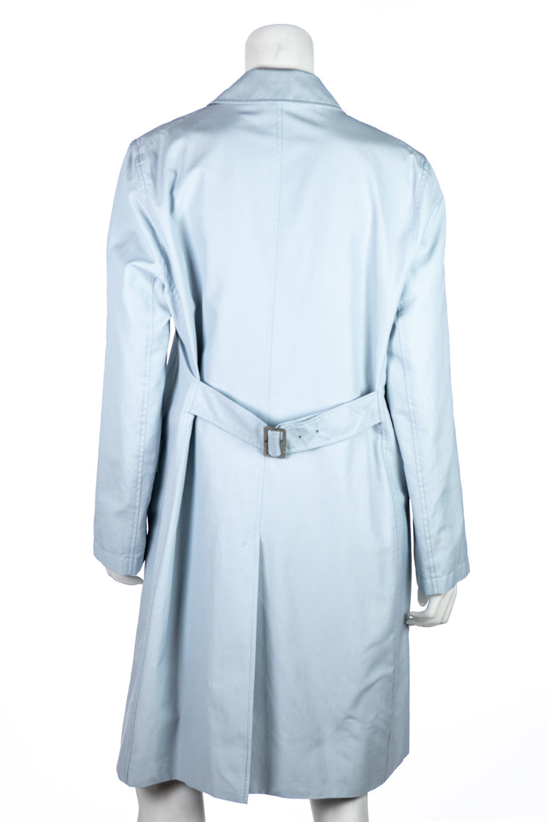 burberry light blue trench coat