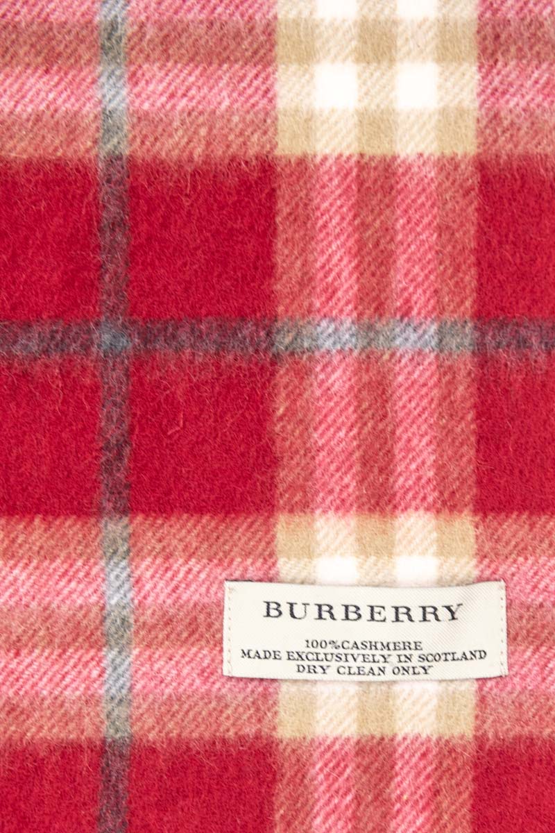 burberry red cashmere scarf