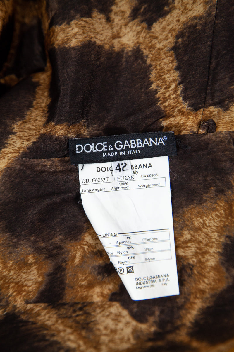 Dolce \u0026 Gabbana Black Wool Sleeveless 