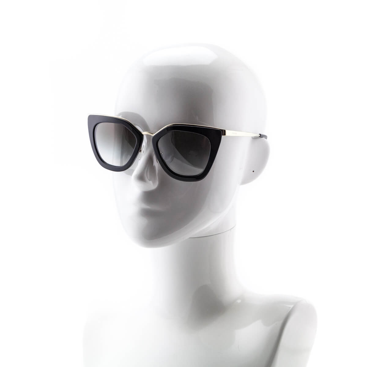 Prada Black Gradient Cat-Eye Sunglasses 