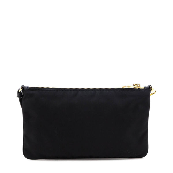 Prada Black Nylon Logo Pouch - Shop Preloved Designer Handbags Canada