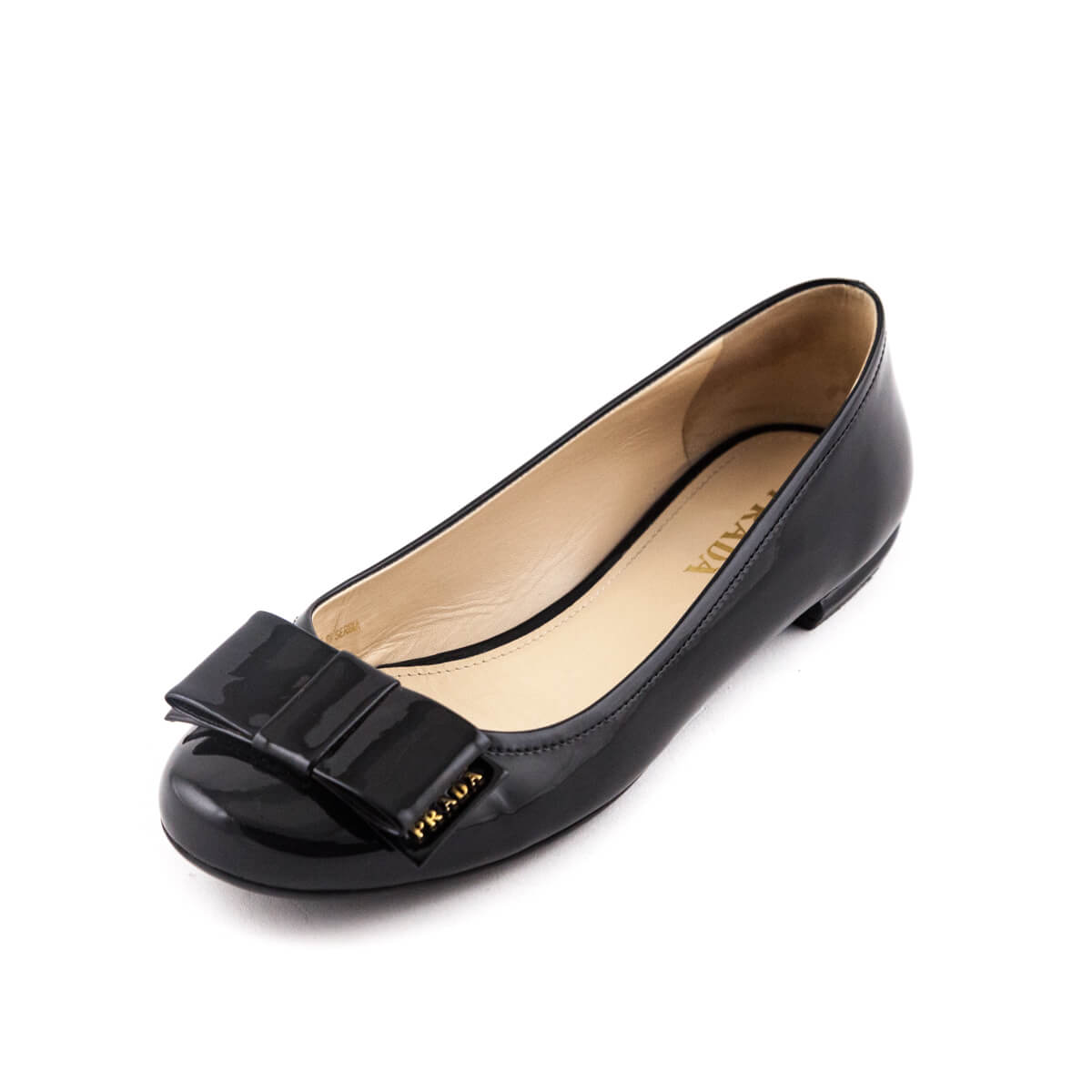 Prada Black Patent Bow Ballet Flats - Shop Preloved Prada Shoes Canada