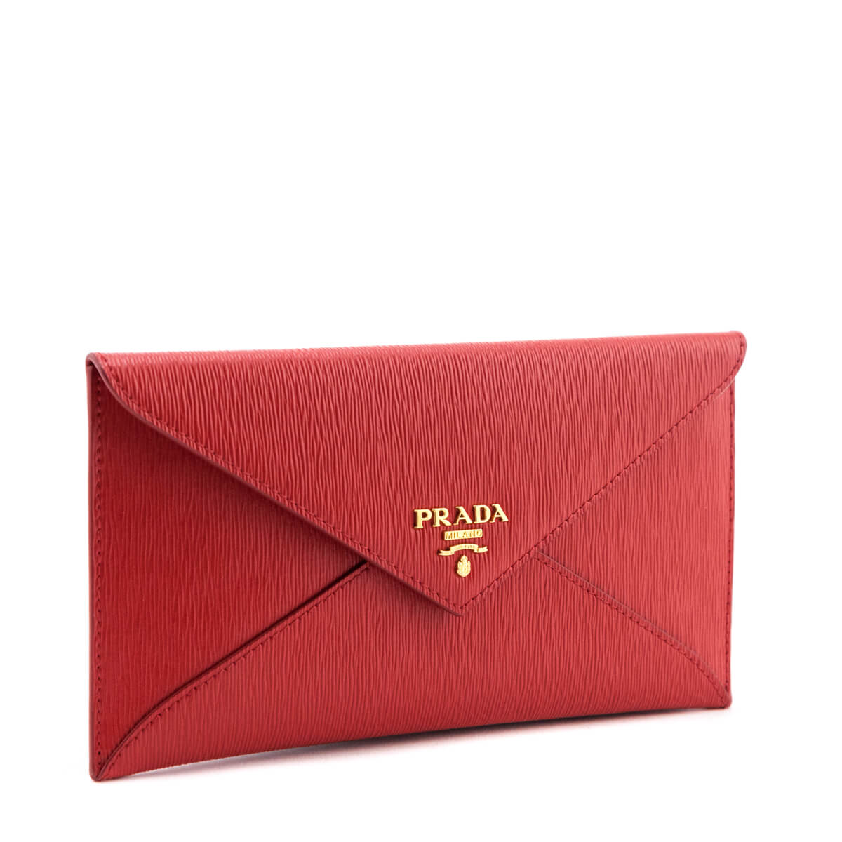 Prada Lacca Vitello Move Envelope Wallet - Preloved Prada Handbags CA