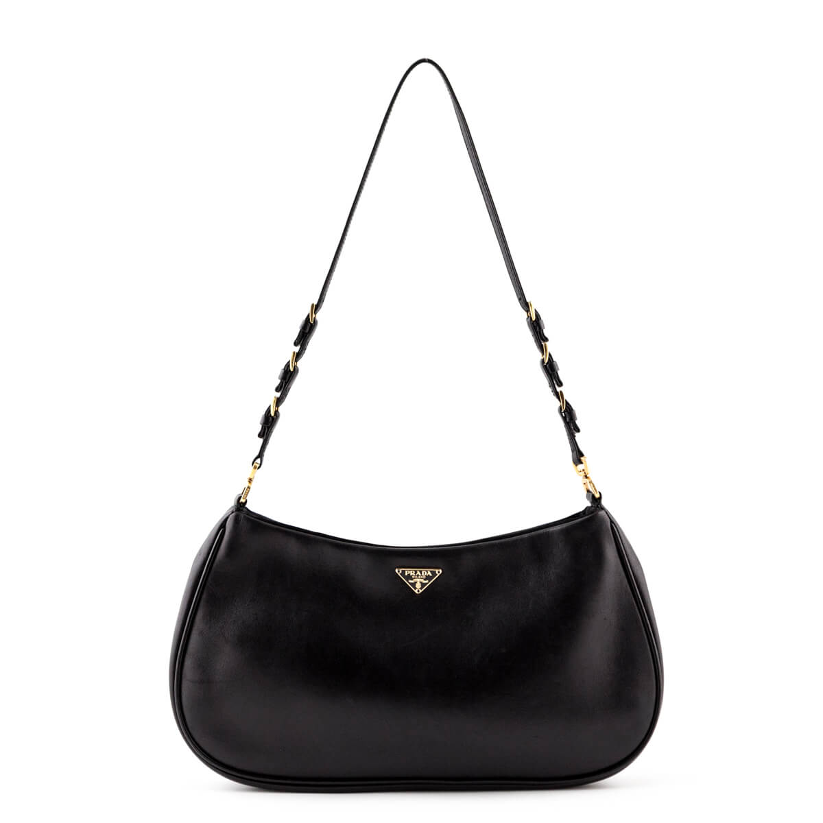 Prada Black Vitello Daino Small Shoulder bag - Evening Designer Bags