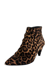 leopard print ankle boots kitten heel