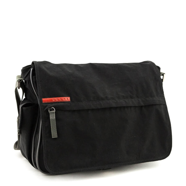 Prada Sport Black Nylon Messenger Bag - Buy Preloved Prada Bags Canada