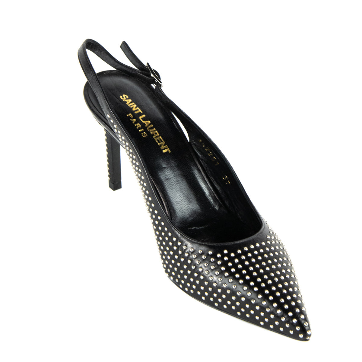 saint laurent studded pumps