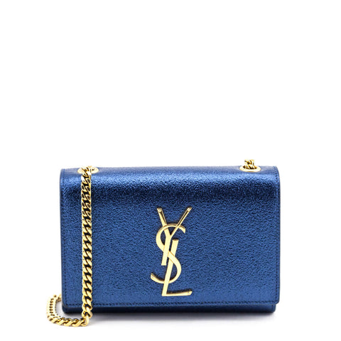 Saint Laurent Rose Antique Grain de Poudre Monogram Envelope Wallet