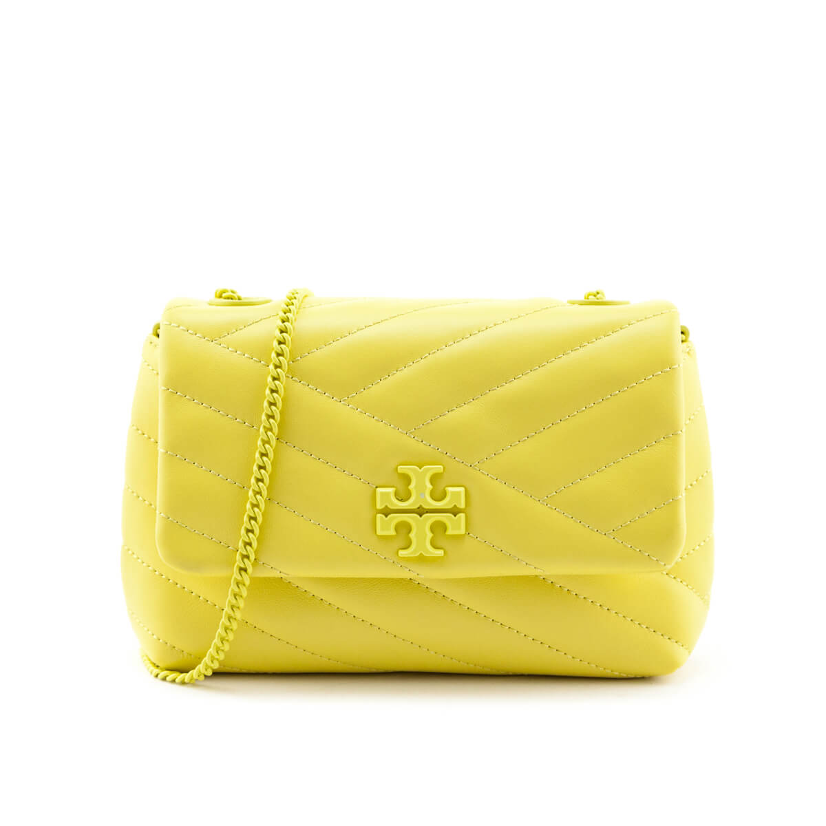 Tory Burch Quilted Cowhide Yellow The Kira Mini Bag - Shop Tory Burch