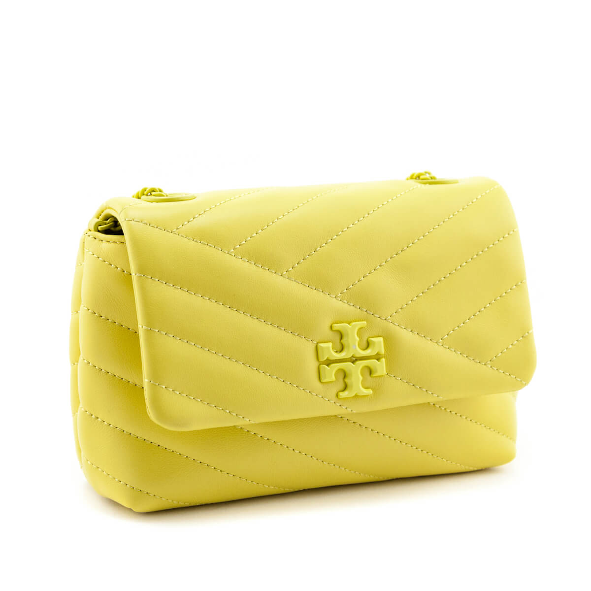 Tory Burch Quilted Cowhide Yellow The Kira Mini Bag - Shop Tory Burch