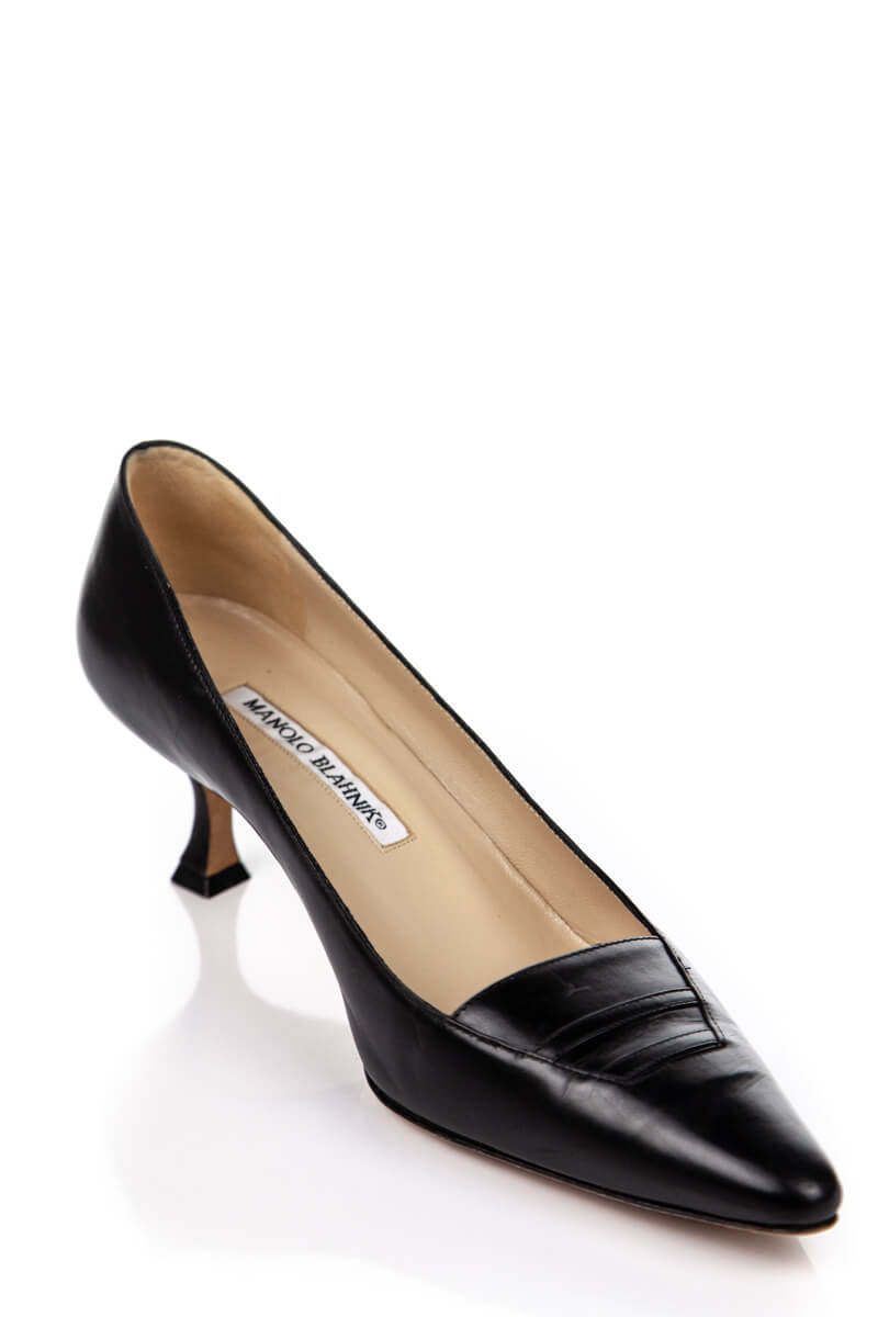 designer kitten heel pumps