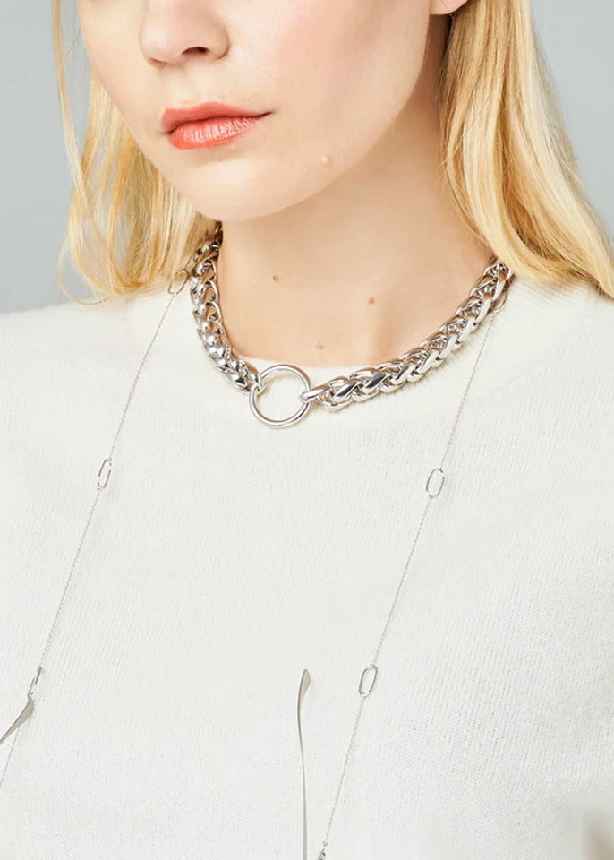 white gold glasses chain