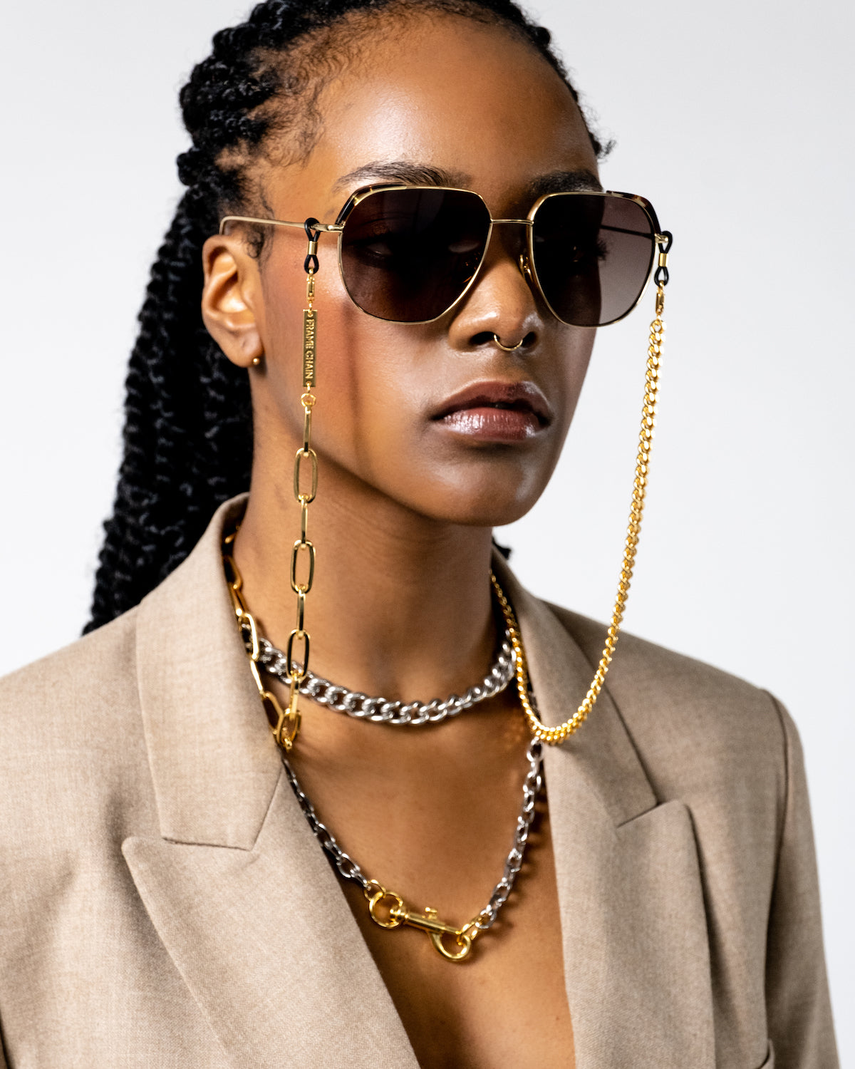 FRAME CHAIN | Glasses Chains | GET LOCKY in YELLOW AND WHITE GOLD