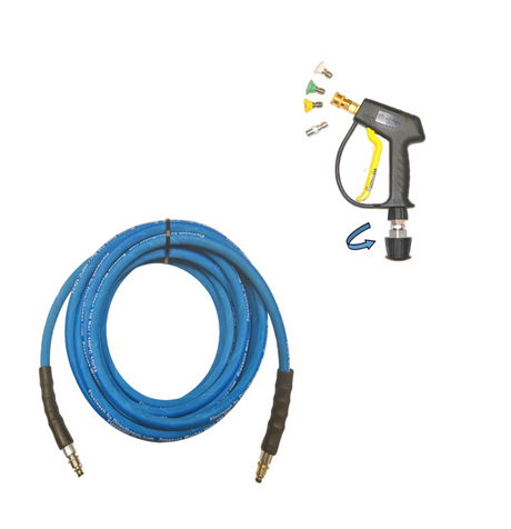 Aldi Workzone Petrol Pressure Washer Rubber Replacement Hose and Short –  Directhoses