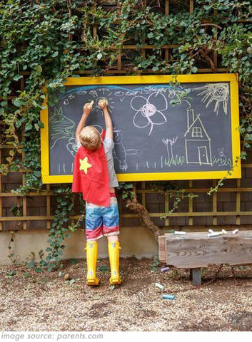 diy kids outdoor chalkboard
